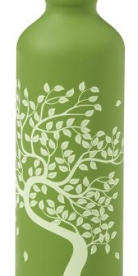 Gaiam 750ml Aluminum Water Bottle (Tree of Life, Poly Loop Cap)