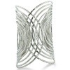 Trendy Wire Wrapped Statement Cuff Bracelet, Fits 7 To 8 Inch Wrist