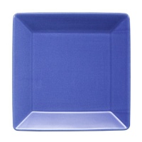 Waechtersbach Effect Glaze Blueberry Large Rimmed Square Plate, Set of 2