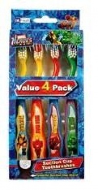 Dr. Fresh Marvel Heroes 4 Pk Toothbrush