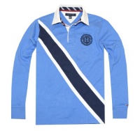 Tommy Hilfiger Men Long Sleeve Polo Logo Rugby T-shirt