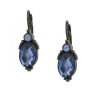 Blue Bayou Oval Leverback Earrings