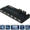 Sabrent USB 2.0 10 Port Ultra High Speed USB Hub With Power Adapter (HB-U10P)