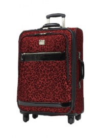 Ricardo Beverly Hills Luggage Savannah 20 Inch 2-Compartment Spinner Carry-On, Ruby Leopard, Medium