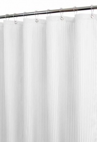 Park B. Smith Satin Stripe Watershed Shower Curtain, White