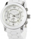 Michael Kors Men's MK8108 Oversize White Silicone Runway Watch