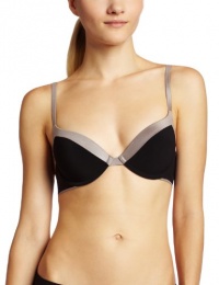 Calvin Klein Womens Satin Sculpt Push Up, Black, 34B