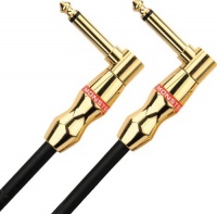 Monster Rock Instrument Cable - 18-Inch - Angled 1/4-Inch Plugs