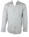 Calvin Klein Sportswear Men's Long Sleeve Voile Gingham Check Woven Shirt