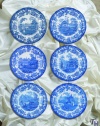 Spode Blue Room  Zoological Plates, Set of 6 Assorted Motifs