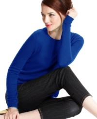 Charter Club's petite cashmere sweater comes in go-with-anything colors! Match it with khakis or jeans for style that is effortlessly luxe.