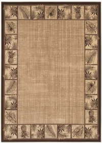 Shaw Living Kahana Area Rug, 5-Feet 3-Inch by 7-Feet 7-Inch, Beige