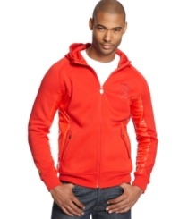 Keep your casual style trending with this bright Ferrari fleece hoodie from Puma.