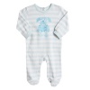 ABSORBA Baby-boys Newborn Bunny Yarn Dyed Footie