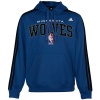 NBA adidas Minnesota Timberwolves Three Stripe Pullover Hoodie Sweatshirt - Slate Blue