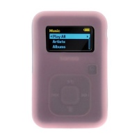 GTMax Pink Rubber Soft Silicone Skin Cover Case for SanDisk Sansa Clip Plus 4GB 8GB