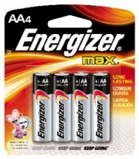 Energizer Max AA Batteries, 4-Count