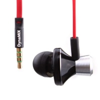 GOgroove DynaMIX Noise Isolating Earbuds Earphones with Microphone and Control for Handsfree Calling & Music Playback - Includes Flat No-Tangle Cord & 3 Sizes of Noise Isolating Silicone Ear Gels