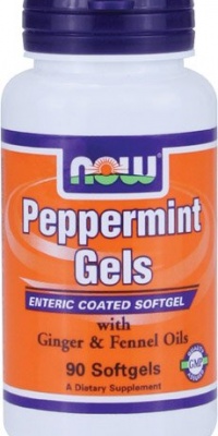 NOW Foods Peppermint Gels with Ginger & Fennel Oils,  90 Softgels