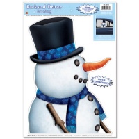 Snowman Backseat Driver Car Cling Party Accessory (1 count) (1/Sh)