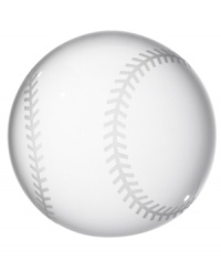 Hit it out of the park with the handcrafted baseball paper weight from Oleg Cassini. A great gift for sports fans! Hallmarked with designer's signature.