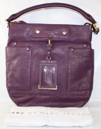 Marc By Marc Jacobs, Preppy Leather Hobo Bag, Dark Magenta