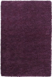 Surya AROS-15 Aros Hand Woven Plush Round Area Rug, 10-Feet, Purple