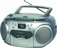 Emerson PD6548SL Portable Radio CD Player with Cassette Recorder