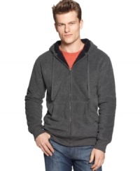 Give your basics a big boost with this extra-comfortable faux-fur lined hoodie from Weatherproof.