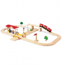 PlanToys Road & Rail Deluxe Play Set