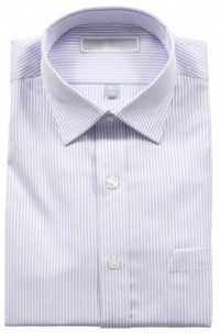 Michael Kors Non-iron Dress Shirt - Blue Cloud Bengal Stripe