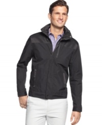 A lightweight accent to any summer look, this jacket from Calvin Klein is a versatile addition to your wardrobe.