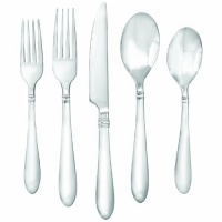 Faberware Annatto Satin 45-Piece Flatware Set, Service for 8