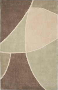 Surya Cosmopolitan 5-Feet by 8-Feet 100-Percent Polyester Hand Tufted Area Rug