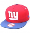 NFL New York Giants 9Fifty Turnover Snapback Two-Tone Cap, Red/Blue