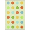 Townhouse Rugs Polka Dot Netural Rug,40-Inch by 60-Inch