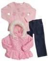 Baby Togs Baby-girls Infant Jacket And Denim Pant Set