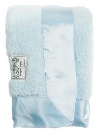 Little Giraffe Chenille Blanky, 14 X 14, Blue