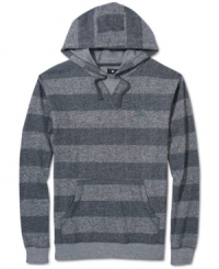 Stripes never go out of style, and this fleece hoodie from DC Shoes will keep you looking cool and classic.