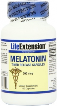 Life Extension Melatonin Time Release 300mcg , 100 Capsule