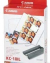 Canon KC-18IL Color Ink and Label Set (CP-100/200/300 Printers)