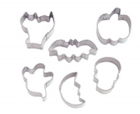 Wilton 6 Piece Halloween Mini Metal Cookie Cutter Set