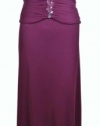 Ruched Gemstone Detail Maxi Dress