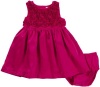 Carter's Satin Dress w/ Rosettes - Pink-6M