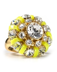 Slip this eye catching cocktail ring on your finger to give every outfit an instant shot of kate spade new york's signature glamor.