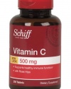 Schiff Vitamin C 500 Mg with Rose Hips, 250-Count