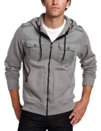 Marc Ecko Cut & Sew Men's Militia Hoody, Gray, Large