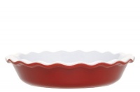 Emile Henry 9-Inch Pie Dish, Cerise Red