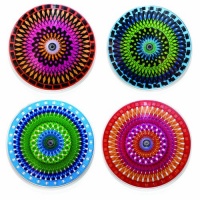 Kikkerland Moire Coasters, Set of 4