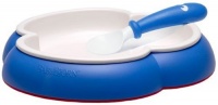 BABYBJORN Plate and Spoon - Blue